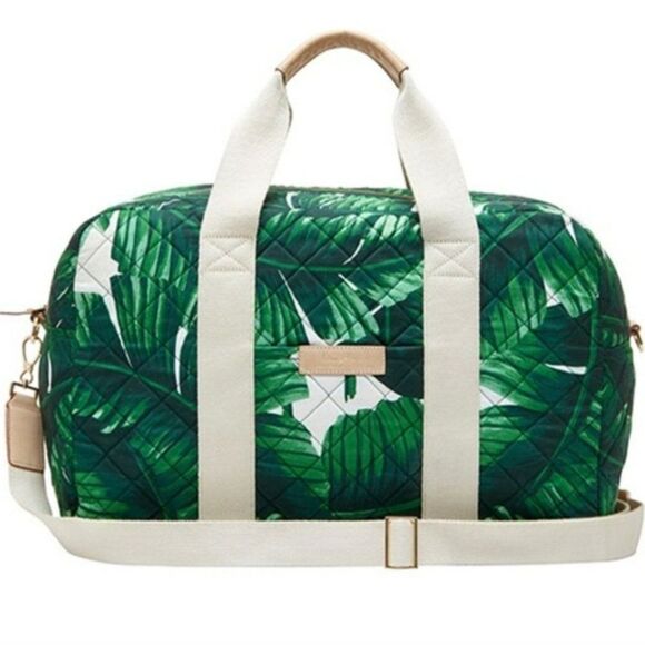 India Hicks Riviera Duffel Palm Print - Picture 1 of 4